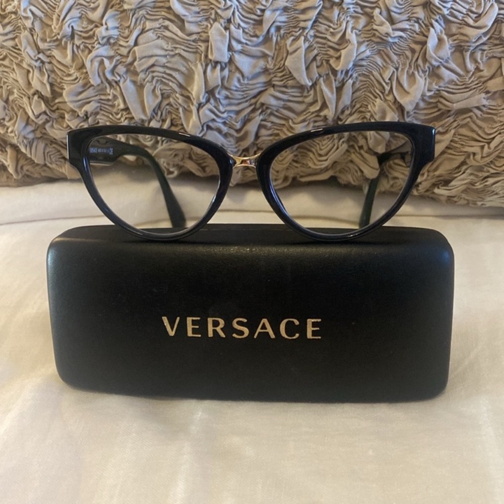 Versace Cat Eye Prescription Glasses and Case